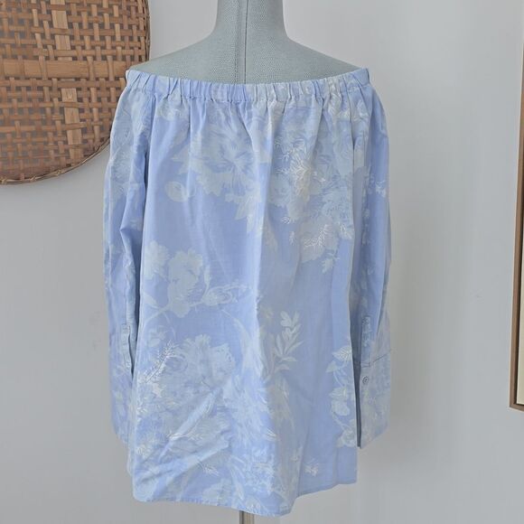 Lafayette 148 | Off the Should Floral Top - Picture 4 of 6